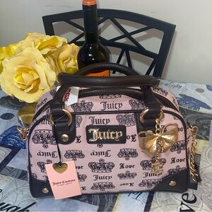 🩷🤎NEW 🤎🩷Juicy Couture Pink and Black Women's Bag